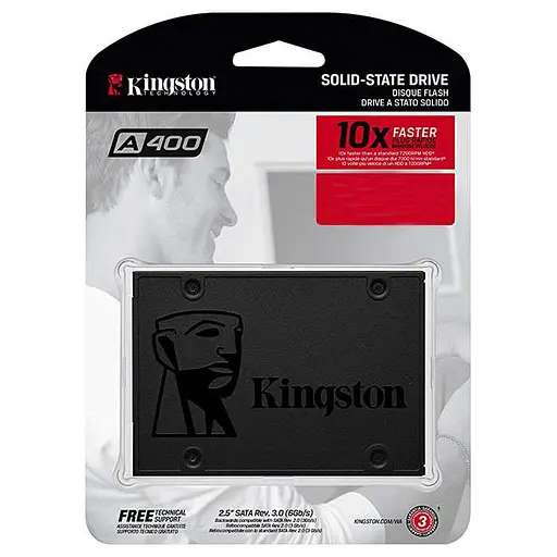 Накопичувач SSD Kingston Sata 2.5" 1Tb (960GB) SSDNow A400 960 (SA400S37/960G) Б/в - фото 4