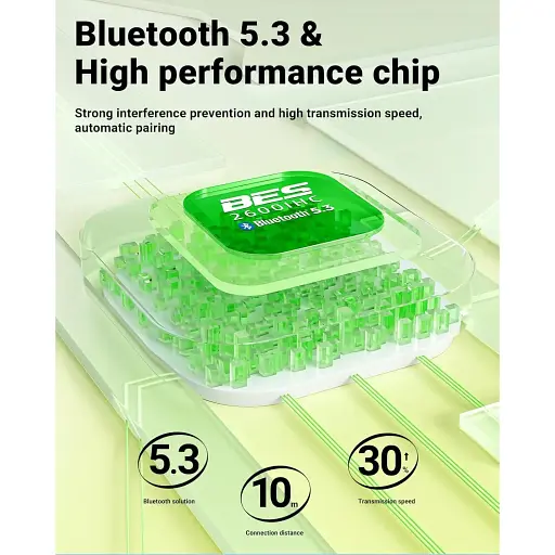 Наушники TWS Acefast T9 avocado green - фото 7