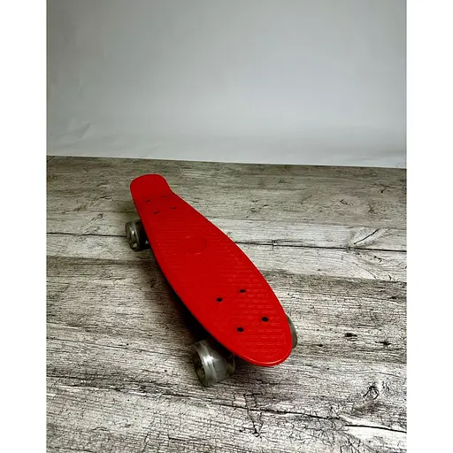 Скейт Пенни Борд A-Toys Penny Board Maraton со светящимися колёсами с декой 55 см красный - фото 3