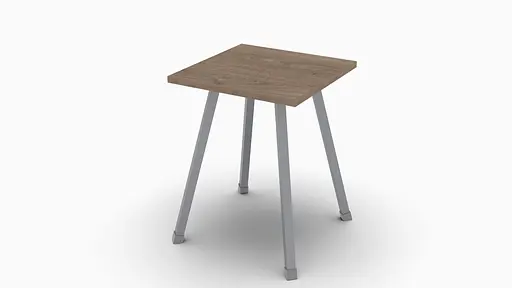 Табурет Ferrum-decor 430x320x320 Серый металл ДСП Дуб Сонома Трюфель 16 мм (FRD-104647)