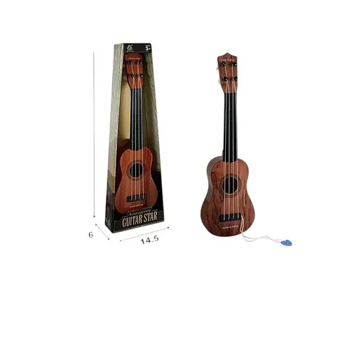 Детская гитара 8081A-1  – 4 струны, с медиатором и в коробке - фото 2