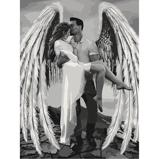 Картина по номерам "Её собственный ангел" Bambi 10376-NN 30х40 см - фото 1