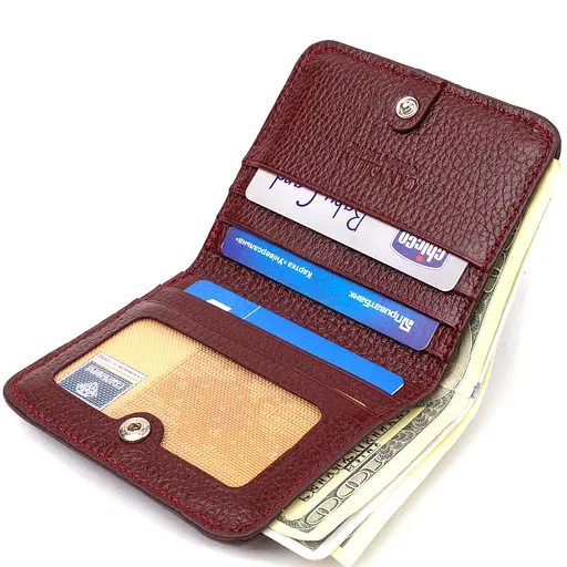 Жіночий шкіряний гаманець Canpellini 10х9х1 см acs0025509 - фото 4