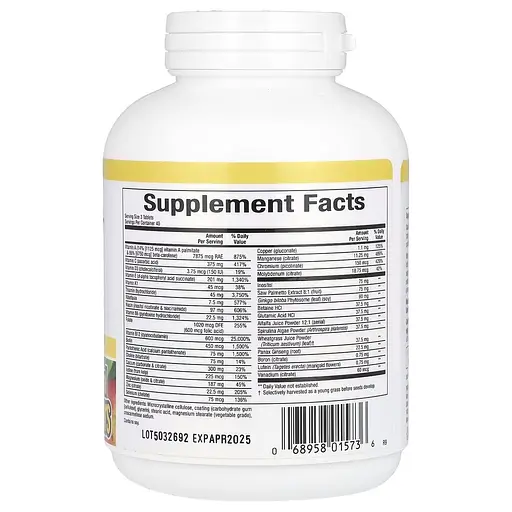 Вітамінно-мінеральний комплекс для чоловіків Natural Factors Men's 50+ MultiStart, 120 таблеток - фото 2