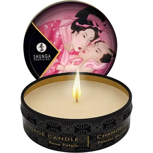 Масажна свічка Shunga Massage Candle троянда, 30 мл