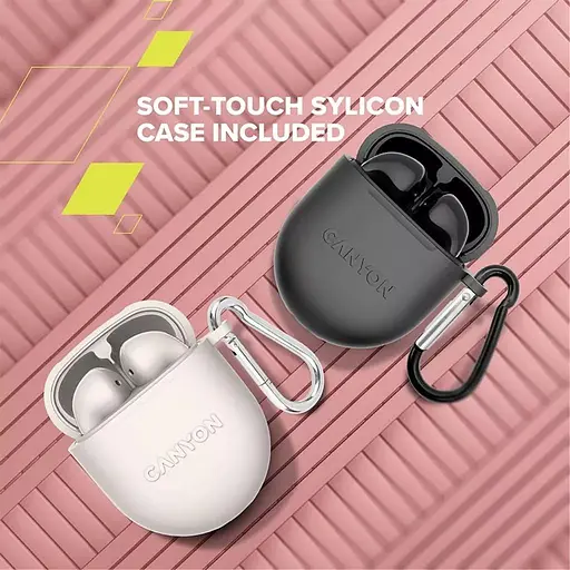 Наушники Canyon TWS headset TWS-6 Beige (CNS-TWS6BE) - фото 6