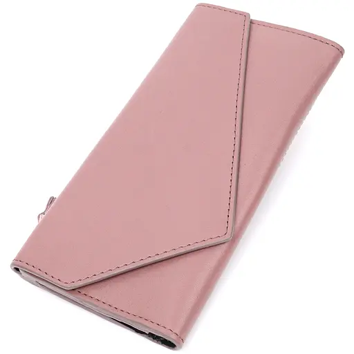 Кожаный женский кошелек Grande Pelle 21х10.5х2 см acs0027019 - фото 1