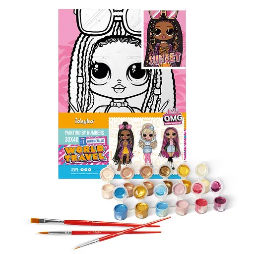 Картина по номерам "L.O.L. Surprise! O.M.G. Sunset" KHO6276, 30х40 см - фото 2