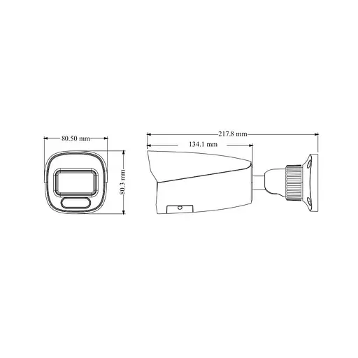 IP-видеокамера 4Mp TVT TD-9442S4-C(D/PE/AW3) White f=2.8mm, ИК+LED-подсветка, с микрофоном (77-00374) - фото 2