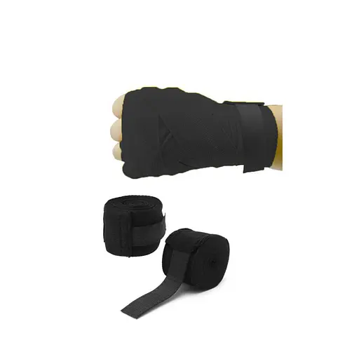 Боксерські бинти Hard BOX-HT1BK 3м чорні - фото 2