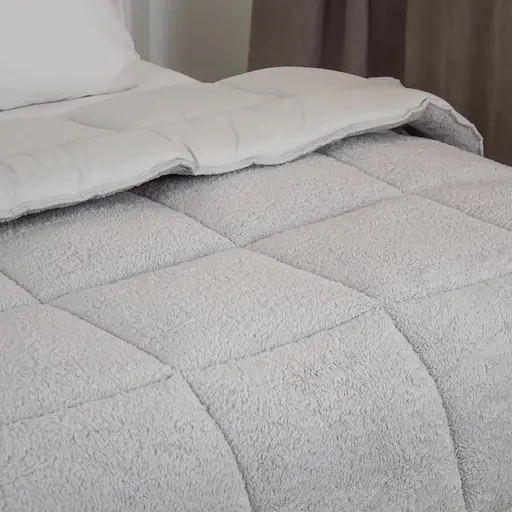 Одеяло ТЕП Teddy 180x210 см светло-серый (1-05208_35050) - фото 5