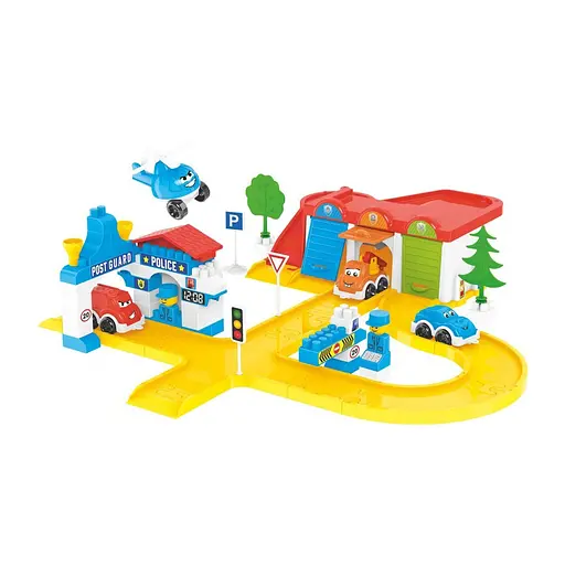 Игровой набор "Полицейский паркинг" 0006TXK 99 деталей 4 модели - фото 2