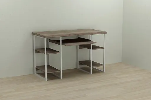 Комп'ютерний стіл Ferrum-decor Тім 75x140x70 білий ДСП Дуб Сонома Труфель 32мм (FRD-101388)