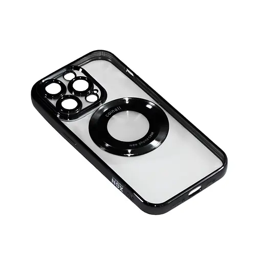 Магнитный чехол XON PhoneCase Magnetic для iPhone 14 Pro (PCMC1114300B 7898) Черный/Прозрачный - фото 1