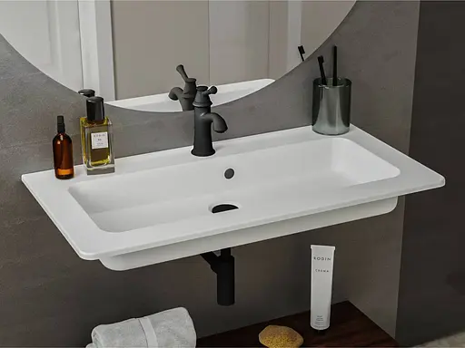 Умивальник Miraggio Rostriks Tres глянсовий 0001540, Білий - фото 3