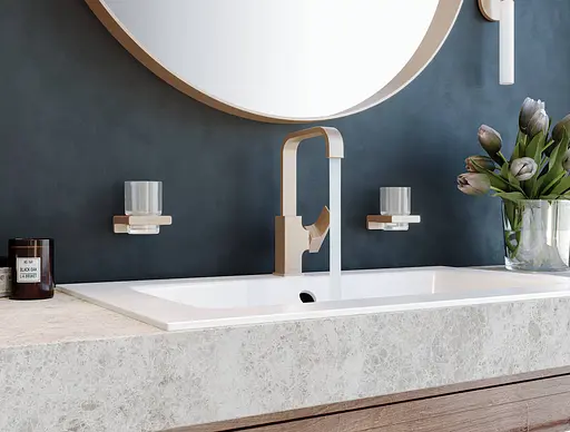 Склянка підвісна Hansgrohe AddStoris Brushed Bronze/скло 41749140 бронза - фото 4