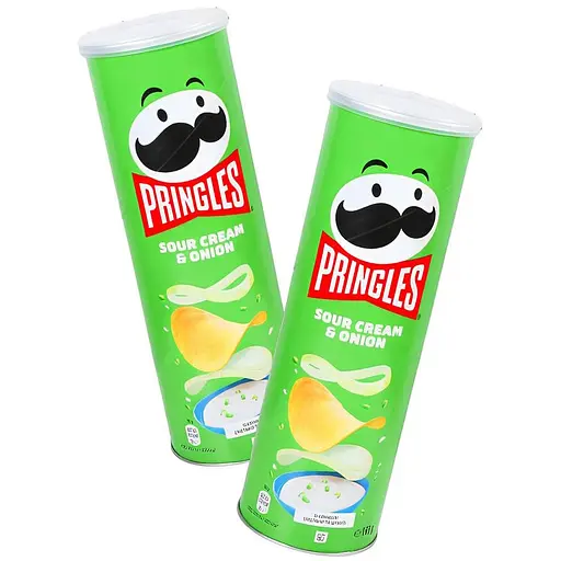 Чипси Pringles Sour Cream & Onion Сметана та цибуля 330 г (2 п. x 165 г) - фото 1