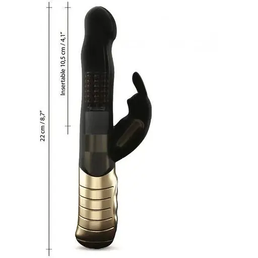 Вибратор-кролик Dorcel Baby Rabbit Gold 2.0 с жемчужным массажем и вращающейся головкой - фото 6