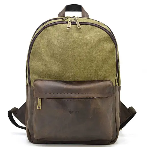 Кожаный мужской рюкзак TARWA 40х31х13 см sum0026173 - фото 3