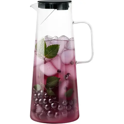 Глечик Ringel Grey Line 1.8 л з кришкою, боросилікатне скло (RG-0003/1800)