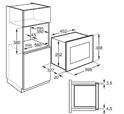 Мікрохвильова піч Electrolux LMS2203EMK (7111685) - фото 3