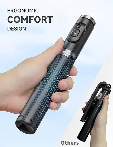 Штатив для палки для селфи pnitri, встроенный съемный пульт для портативной палки для селфи - фото 2