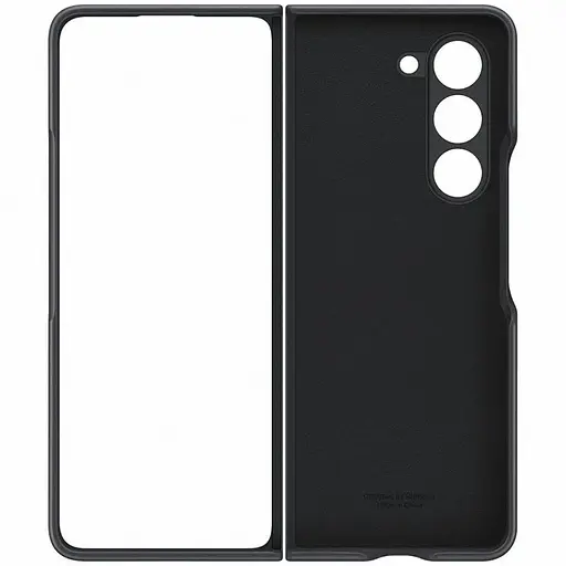 Шкіряний чохол Leather Case (AAA) для Samsung Galaxy Z Fold5 Black - фото 6