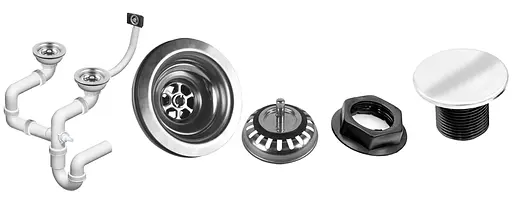 Кухонна мийка гранітна Rea Caddy подвійна black ZLE-00132, Чорний - фото 4