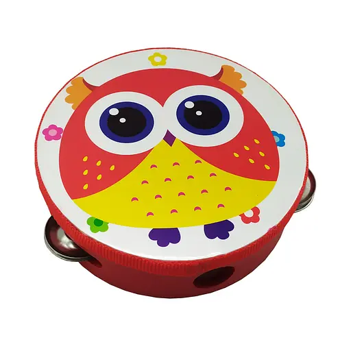 Деревянная игрушка "Бубен" Bambi MD 0367 Сова - фото 1