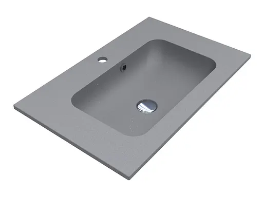 Умивальник Miraggio Della 700 mirastone gray 0000986, Сірий - фото 3