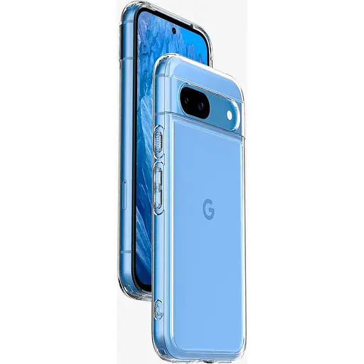Оригиинальный противоударный чехол Spigen Ultra Hybrid для Google Pixel 8 (6.2") Clear ACS06278 прозрачный  - фото 10
