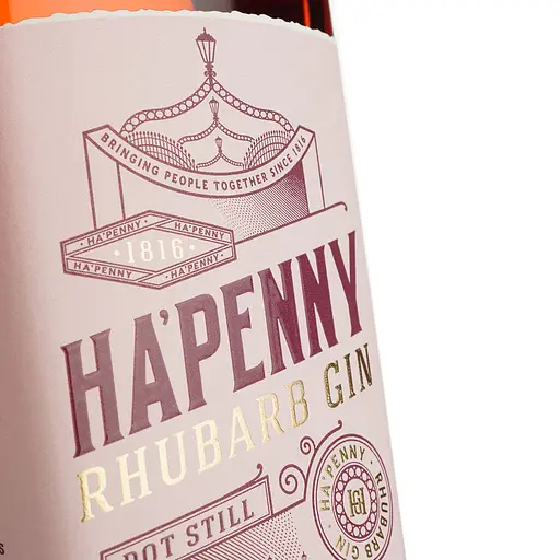 Джин Ha'Penny Rhubarb 0,7л 40.00 % - фото 5