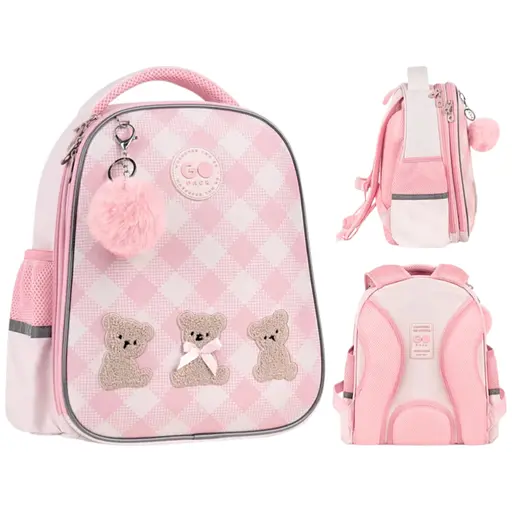 Рюкзак GoPack Education 165S Teddy Bears Рожевий (GO26-165S-1) - фото 1
