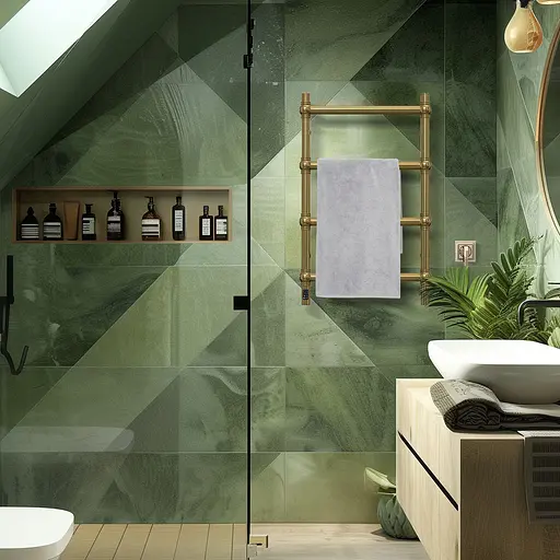 Электрический полотенцесушитель Navin Retro 500x800 Sensor правая, бронза 12-228153-3680, Бронза, Правое, Электронный - фото 4