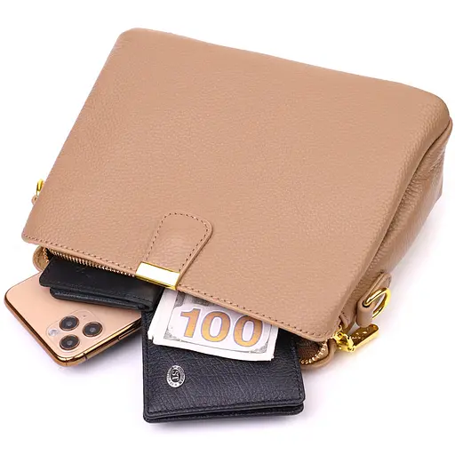 Сумка кожаная женская Vintage 23х17х8 см sum0022706 - фото 6