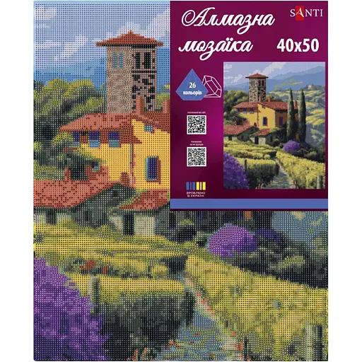 Алмазная мозаика Santi Тоскана 40х50 см на подрамнике (956043) - фото 2