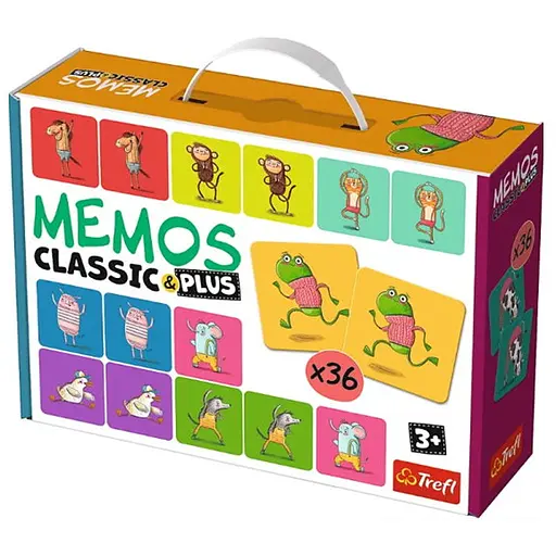 Настольная игра Trefl Мемо Классические. Двигайся и играй (Memos Classic&plus. Move and play) (02271) - фото 1