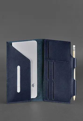 Кожаный тревел-кейс 3.0 Темно-синий - фото 4