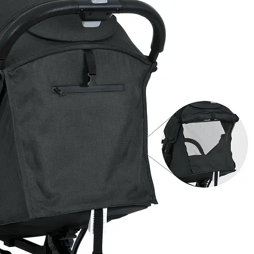 Детская прогулочная коляска-книга Bambi M 5727-1 Flash Almost Black - фото 3