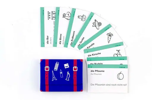 Настільна гра English Student Картки для вивчення німецької мови Нижче середнього English Student A2 (укр.) (59122578) - фото 2