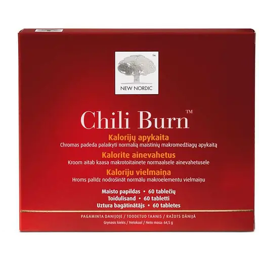 Средство для похудения New Nordic Chili Burn сжигание калорий 60 таблеток