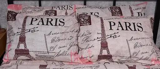 Набор наволочек Moon&Star Мікросатин Premium Paris Souvenir 50х50 см 2 шт - фото 1