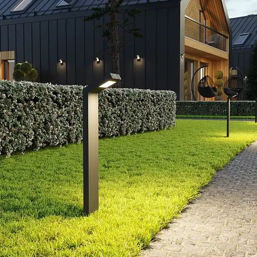 Світильник GTV LONDON 10W, IP54, 4000K, 58см, чорний | Line F | Арт. LD-LON10W58P-10 - фото 7