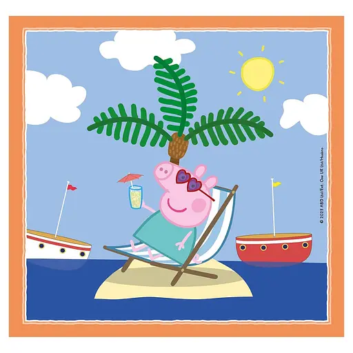  Пазл 3 в 1 Clementoni Peppa Pig: 3 картинки по 48 елементів (25293) - фото 3