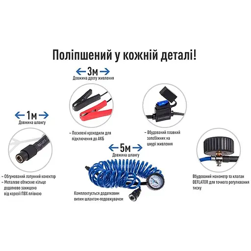 Компрессор Vitol K-55 150psi 5 м (K-55) - фото 4