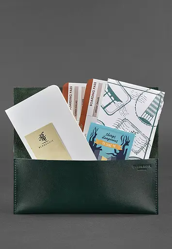 Кожаный тревел-кейс Voyager 1.0 зеленый - фото 3