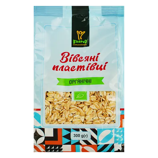 Пластівці вівсяні Екород органічні 300 г