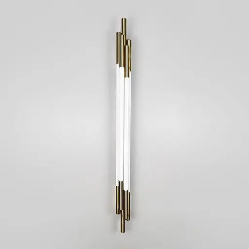 Латунный трубчатый стеновой LED светильник в корпусе 90 см Line F Арт. WJ351/900 AB - фото 1