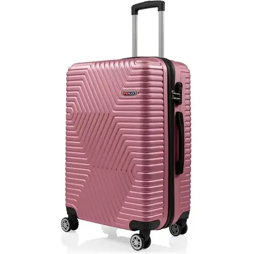 Чемодан Маленький (S) Поликарбонат На 4-х Двойных Колесах 50л POLO ПК023-S Пудра