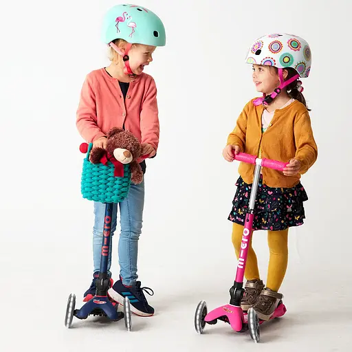 Самокат Micro Mini Deluxe Foldable LED Рожевий (MMD197) - фото 9